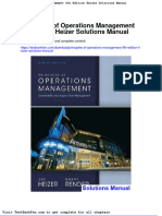Dwnload Full Principles of Operations Management 9th Edition Heizer Solutions Manual PDF