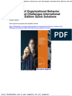Dwnload Full Principles of Organizational Behavior Realities and Challenges International Edition 8th Edition Quick Solutions Manual PDF
