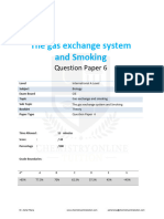 16.6 The Gas Exchange System and Smoking Cie Ial Biology QP Theory Unlocked Unlocke