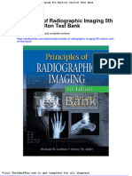 Dwnload Full Principles of Radiographic Imaging 5th Edition Carlton Test Bank PDF