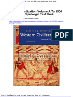 Dwnload Full Western Civilization Volume A To 1500 8th Edition Spielvogel Test Bank PDF