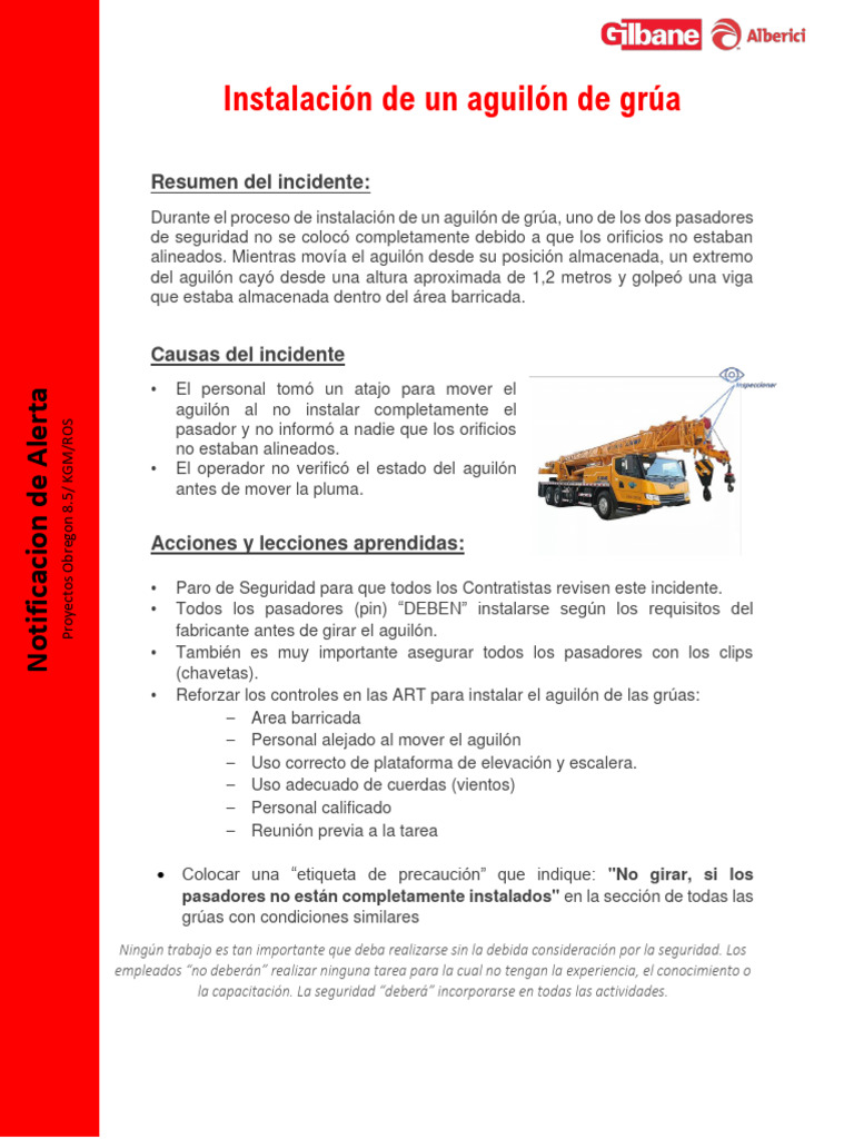 Safety Alert Crane Jib Jan 2024 Es PDF