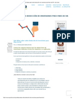 Qué Debes Saber Sobre Deducción de Inversiones para Fines de ISR - Soy Conta