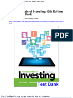 Dwnload Full Fundamentals of Investing 12th Edition Smart Test Bank PDF