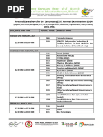 12th Revised Datesheet