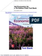 Dwnload Full Environmental Economics An Introduction 7th Edition Field Test Bank PDF