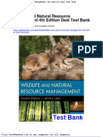 Dwnload Full Wildlife and Natural Resource Management 4th Edition Deal Test Bank PDF