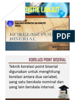 Statistik Lanjut - Korelasi Point Biserial