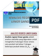 Statistik Lanjut - Analisis Regresi Linier Ganda