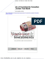 Dwnload Full Fundamentals of Investments Canadian 3rd Edition Jordan Test Bank PDF