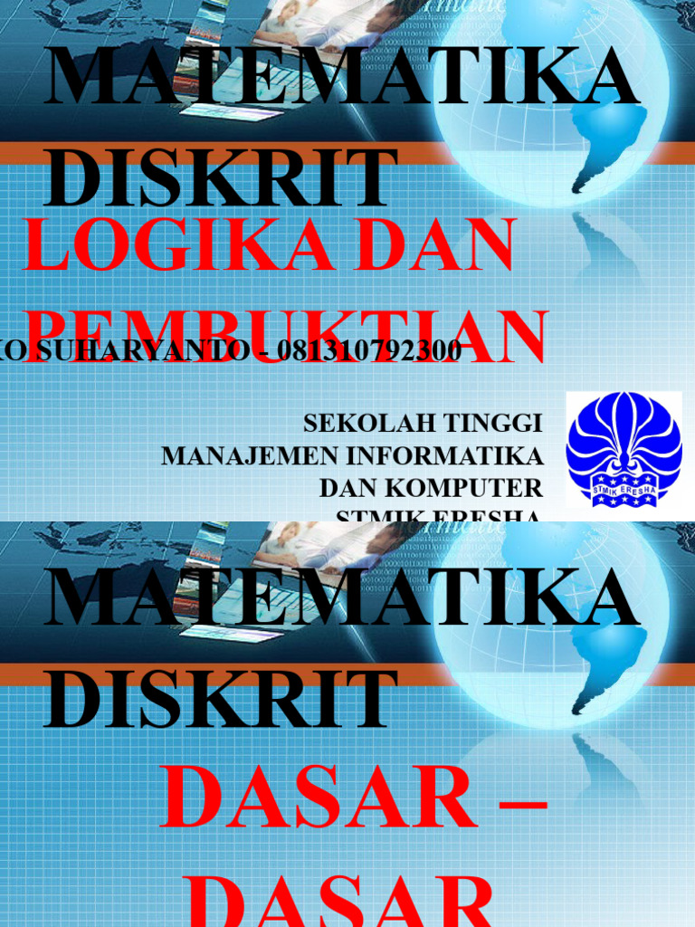Matematika Diskrit - Logika Dan Pembuktian | PDF