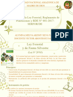 Resumen de La Ley Forestal, Reglamento de Plantaciones y RDE #081-2017-SERFORDE