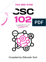 CSC 102 Handout Compiled by Eldorado Tech