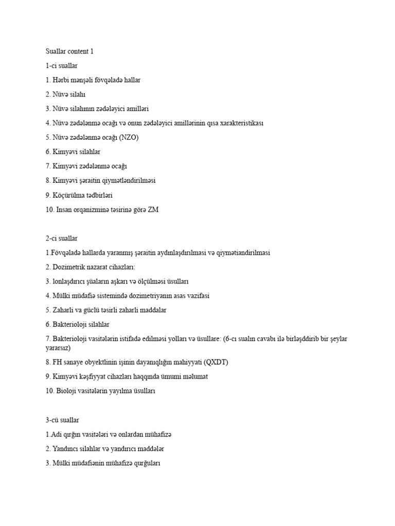 Suallar Content 1 2 | PDF