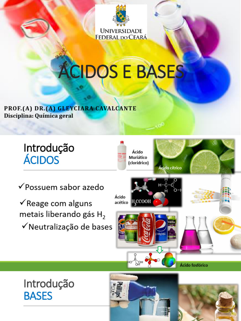 ÁCIDOS E BASES Completo | PDF | Ácido | Sal (Química)