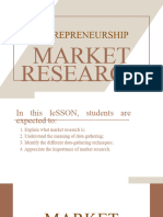 Entrepreneurship-Market Research