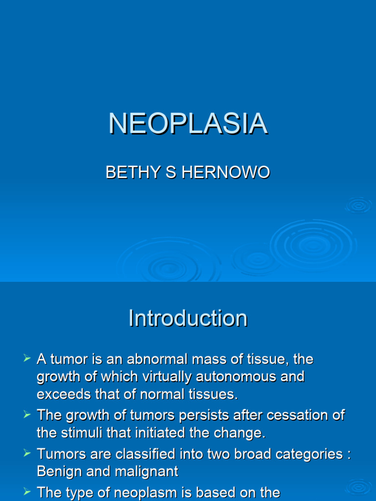 Neoplasia 2 Pdf Neoplasms Benign Tumor