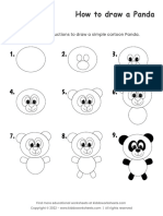 How To Draw Panda Worksheet