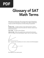 Glossary of SAT Math Terms