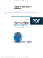 Dwnload Full Marketing Research 10th Edition Mcdaniel Test Bank PDF