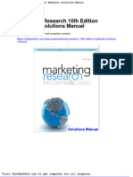 Dwnload Full Marketing Research 10th Edition Mcdaniel Solutions Manual PDF