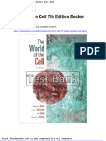 Dwnload full World of the Cell 7th Edition Becker Test Bank pdf