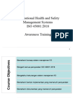 ISO 45001-2018 Awareness Training
