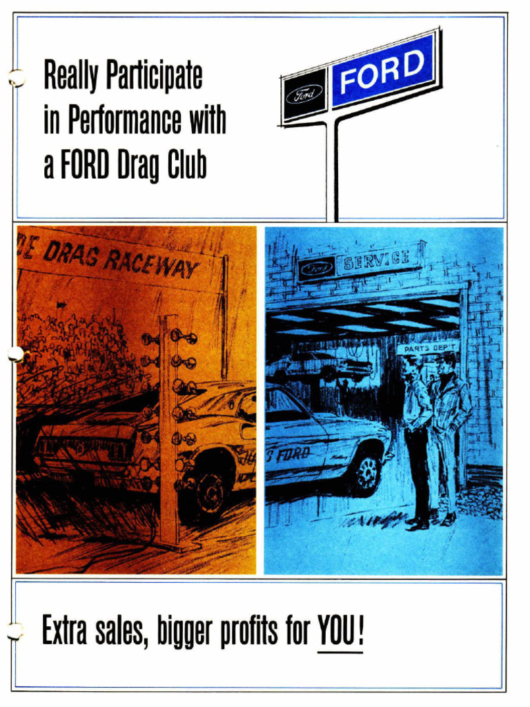 1969 Ford Drag Club Brochure | PDF