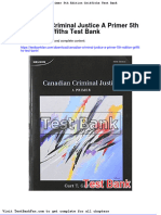 Dwnload Full Canadian Criminal Justice A Primer 5th Edition Griffiths Test Bank PDF