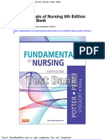Dwnload Full Fundamentals of Nursing 8th Edition Potter Test Bank PDF