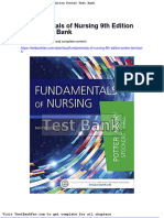 Dwnload Full Fundamentals of Nursing 9th Edition Potter Test Bank PDF