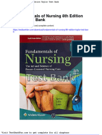 Dwnload Full Fundamentals of Nursing 8th Edition Taylor Test Bank PDF