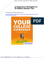 Dwnload Full Your College Experience Strategies For Success 12th Edition Gardner Test Bank PDF