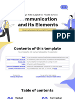 Language Arts Subject For Middle School - Communication and Its Elements by Slidesgo