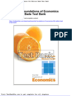 Dwnload Full Essential Foundations of Economics 6th Edition Bade Test Bank PDF