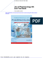 Dwnload Full Fundamentals of Pharmacology 8th Edition Bullock Test Bank PDF