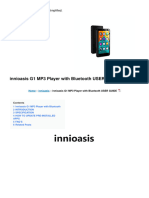 Chinese Innioasis g1 mp3 Player Manual