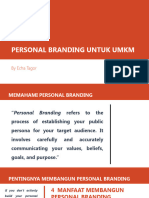 Personal Branding Untuk UMKM