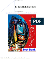Dwnload Full Marketing The Core 7th Edition Kerin Test Bank PDF