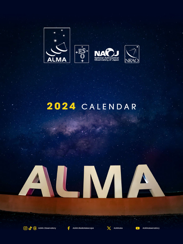ALMA Calendario 2024 ENG WEB Download Free PDF Astronomy Physical