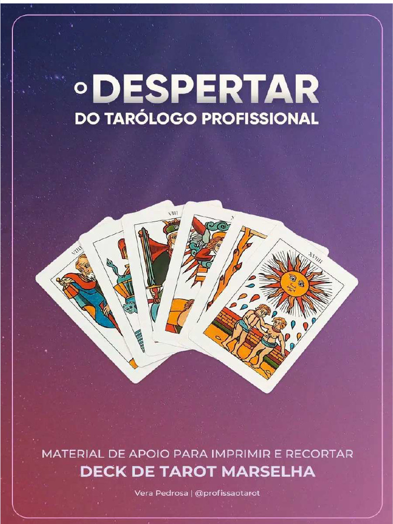 Cartas de Tarot de Marselha para Imprimir | PDF | Tarô