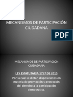 Mecanismos de Participación Ciudadana