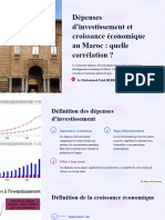 Présentation Depenses D'investissement Et Croissance Economique Au Maroc Quelle Correlation