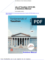 Dwnload Full Fundamentals of Taxation 2015 8th Edition Cruz Solutions Manual PDF
