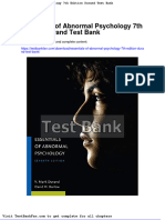 Dwnload Full Essentials of Abnormal Psychology 7th Edition Durand Test Bank PDF