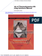 Dwnload Full Fundamentals of Thermodynamics 6th Edition Sonntag Solutions Manual PDF
