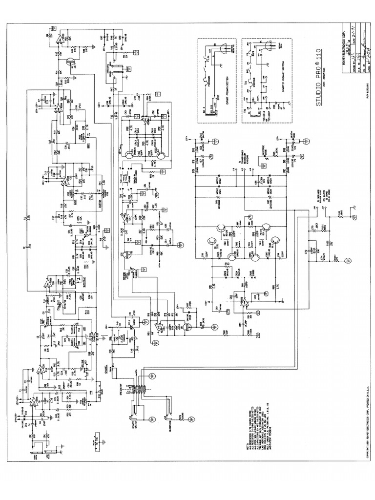 Studio Pro 110 Schematic | PDF