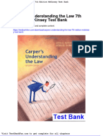 Dwnload Full Carpers Understanding The Law 7th Edition Mckinsey Test Bank PDF