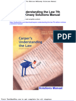 Dwnload Full Carpers Understanding The Law 7th Edition Mckinsey Solutions Manual PDF