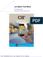 Dwnload Full CB 8th Edition Babin Test Bank PDF